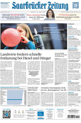 Cover of Saarbruecker Zeitung