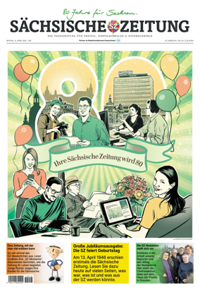 Cover of Sachsische Zeitung (Freital Dippoldiswalde & Osterzgebirge)