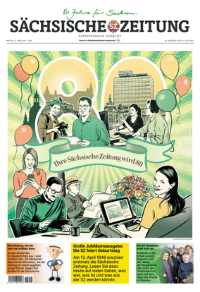 Cover of Sachsische Zeitung (Hoyerswerda)