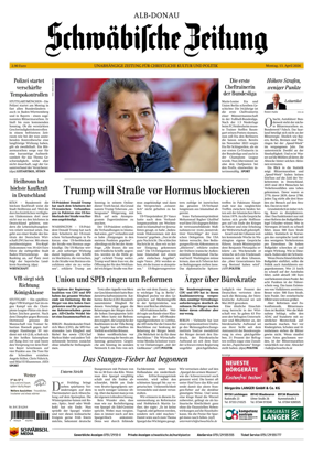 Cover of Schwabische Zeitung (Alb-Donau)