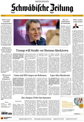 Cover of Schwabische Zeitung (Riedlingen)