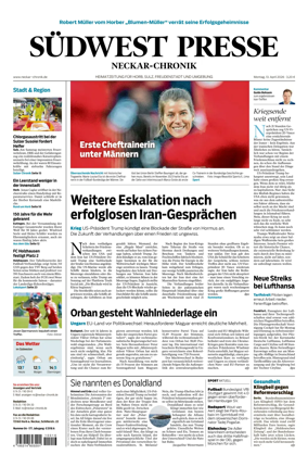 Cover of SUDWEST PRESSE - Neckar-Chronik
