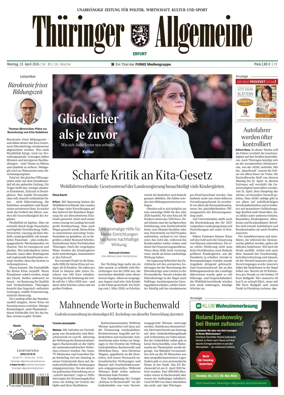 Cover of Thuringer Allgemeine (Erfurt)