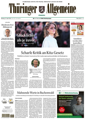 Cover of Thuringer Allgemeine (Sommerda)