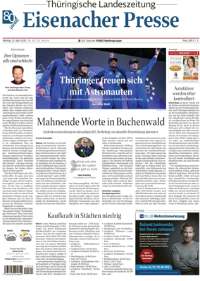 Cover of Thuringische Landeszeitung (Eisenach)