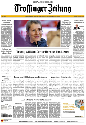 Cover of Trossinger Zeitung