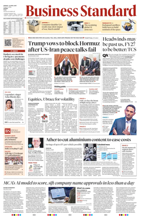 Cover of Business Standard