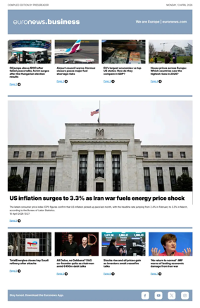 Cover of Euronews Business