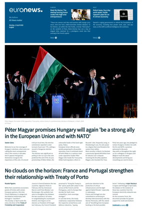 Cover of EuroNews (English Edition)