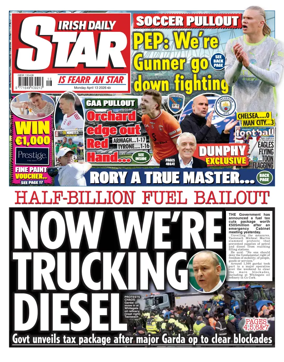 Cover of Irish Daily Star