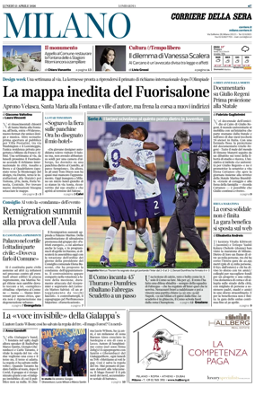 Cover of Corriere della Sera (Milano)