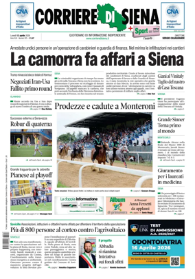 Cover of Corriere di Siena
