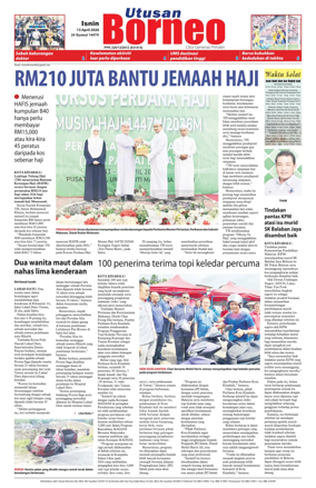 Cover of Utusan Borneo (Sabah)