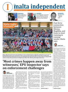 Cover of Malta Independent