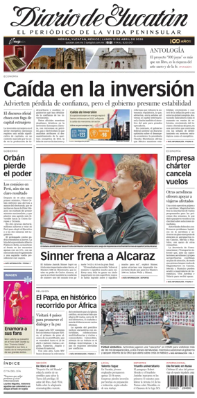 Cover of Diario de Yucatan