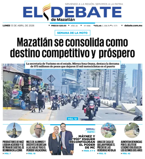 Cover of El Debate de Mazatlan