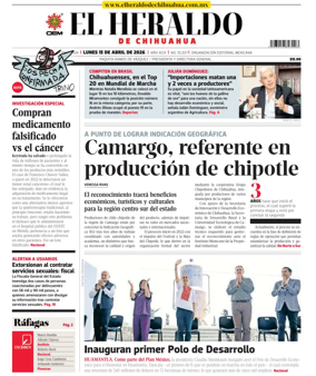 Cover of El Heraldo de Chihuahua