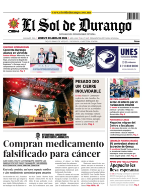 Cover of El Sol de Durango