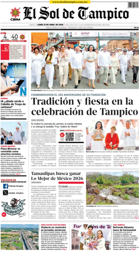 Cover of El Sol de Tampico