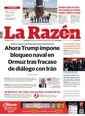 Cover of La Razon de Mexico