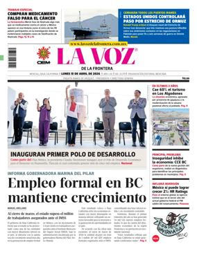 Cover of La Voz de la Frontera