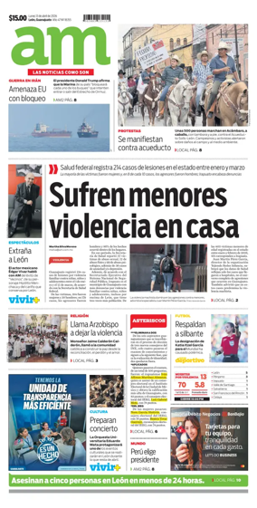 Cover of Periodico AM (Leon)