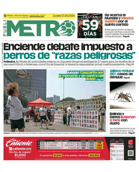 Cover of Publimetro Guadalajara