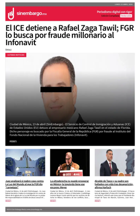 Cover of Sin Embargo destacadas