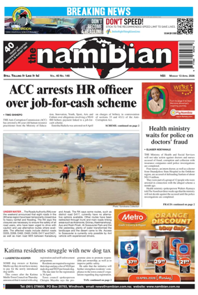 Cover of The Namibian