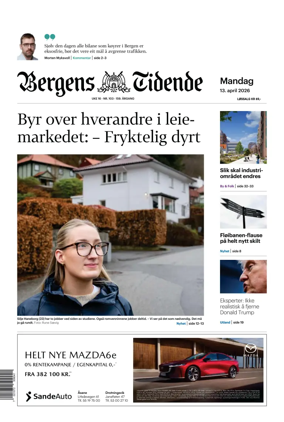 Cover of Bergens Tidende
