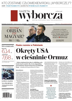 Cover of Gazeta Wyborcza