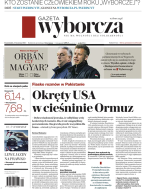 Cover of Gazeta Wyborcza Stoleczna