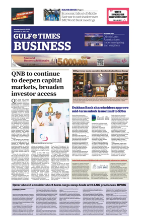 Cover of Gulf Times Business