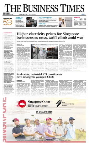 Cover of The Business Times