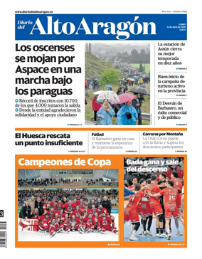 Cover of Diario del Alto Aragon