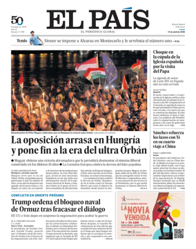 Cover of El Pais Madrid