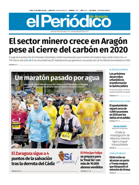 Cover of El Periodico Aragon