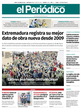 Cover of El Periodico Extremadura
