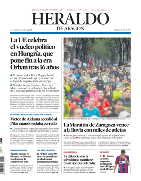 Cover of Heraldo de Aragon