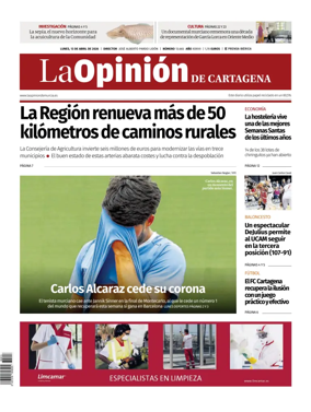 Cover of La Opinion de Murcia (Cartagena)