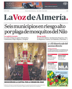 Cover of La Voz de Almeria