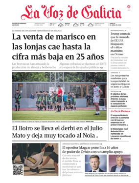 Cover of La Voz de Galicia (Barbanza)