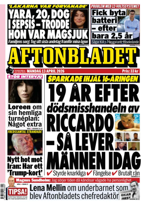 Cover of Aftonbladet