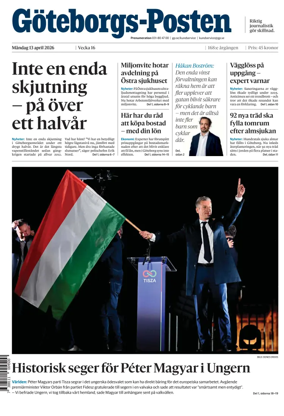 Cover of Goteborgs-Posten