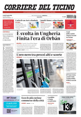Cover of Corriere del Ticino