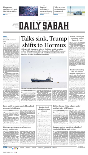 Cover of Daily Sabah (Turkey)