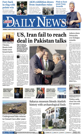 Cover of Hurriyet Daily News & Economic Review