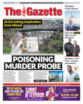 Cover of Blackpool Gazette