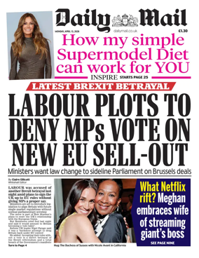 Cover of Daily Mail