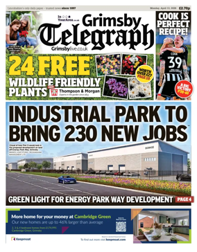 Cover of Grimsby Telegraph